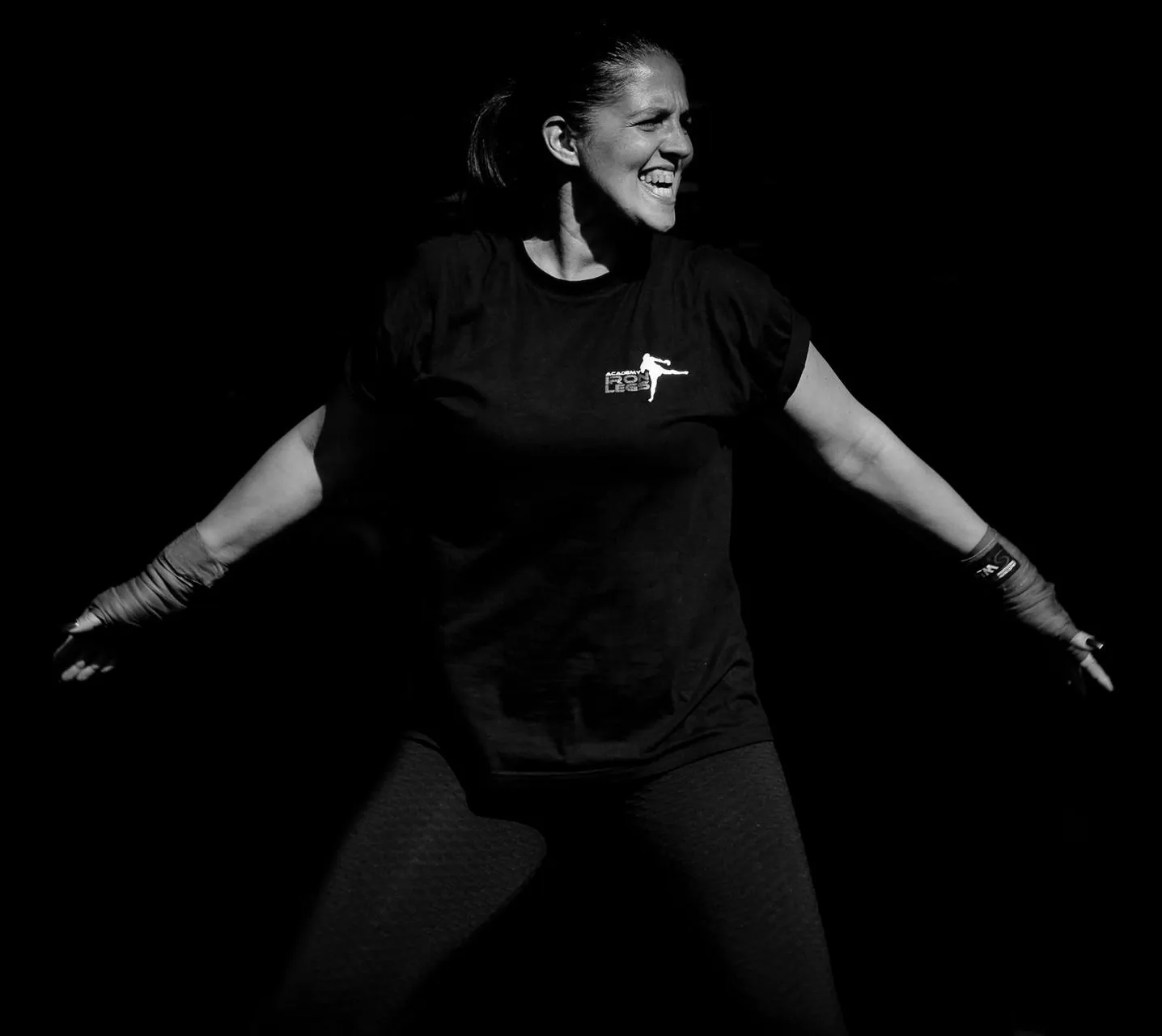 Fátima Oliveira numa aula de fitness