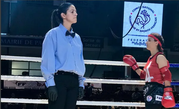 Fátima Oliveira no Campeonato da Europa de Muaythai